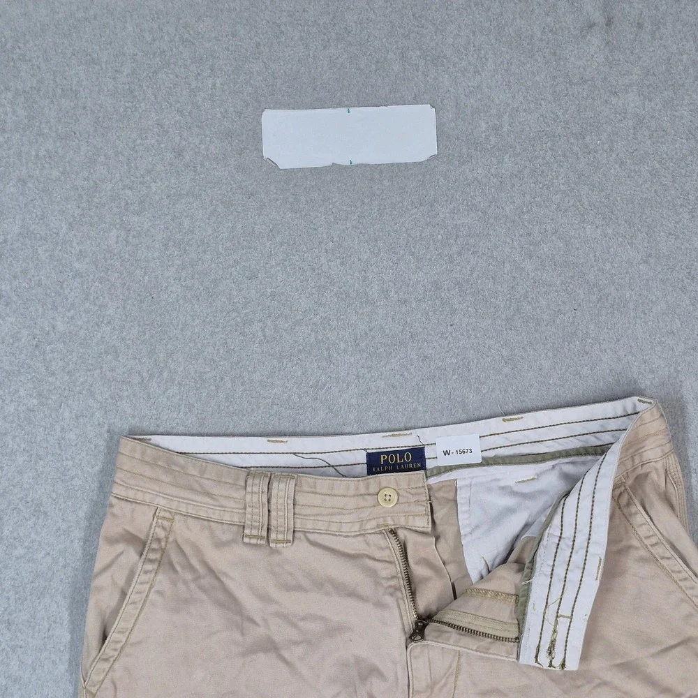 Polo Ralph Lauren Men Shorts 36 Beige Cargo Twill Utility 9